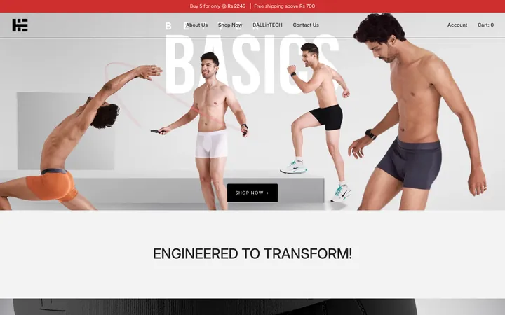 Screenshot of HIE Labs’ website home page